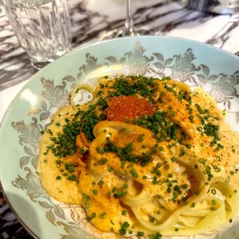 The Rosebud - a plate of pasta and a glass of wine - French Near Me - Toronto, Ontario The Rosebud - a plate of pasta and a glass of wine - French Near Me - Toronto, Ontario