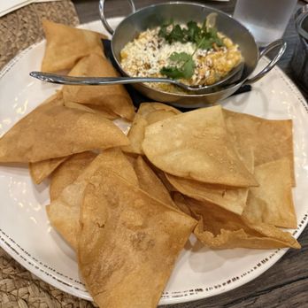 Divided Sky Tavern - Elote dip with chips - American Near Me - Fair Oaks, California