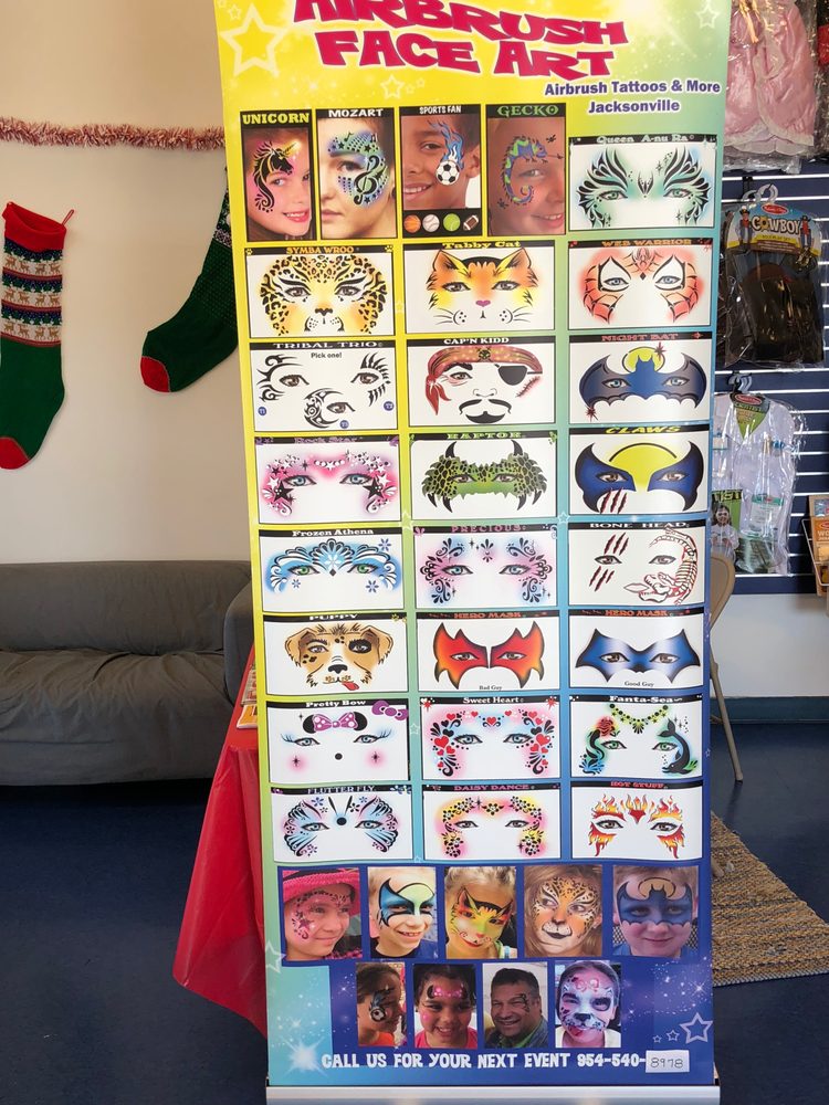 Airbrush Tattoos and Face Painting Jax, Jacksonville Roadtrippers
