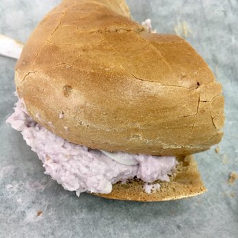 Talia's Grille - Toasted Wheat Bagel with Blueberry Cream Cheese - Mediterranean Near Me - Philadelphia, Pennsylvania