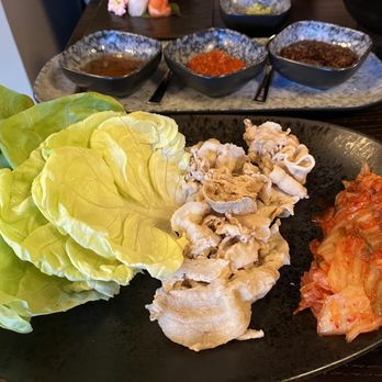 Yama Sushi - This was supposed to be a pork belly lettuce wrap. I only could eat one bite unfortunately. - Japanese Near Me - Park City, Utah Yama Sushi - This was supposed to be a pork belly lettuce wrap. I only could eat one bite unfortunately. - Japanese Near Me - Park City, Utah