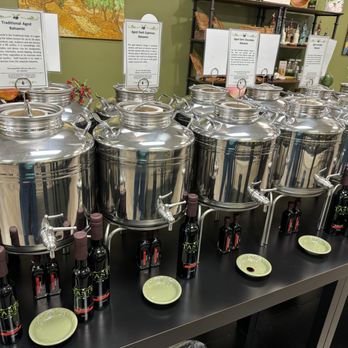 Taste Oil Vinegar Spice - a row of stainless steel beverage dispensers - Herbs & Spices Near Me - Culpeper, Virginia Taste Oil Vinegar Spice - a row of stainless steel beverage dispensers - Herbs & Spices Near Me - Culpeper, Virginia