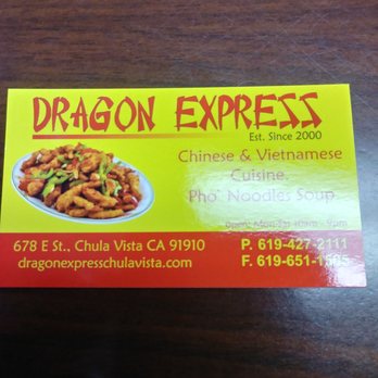 Dragon Express - Chinese Near Me - Chula Vista, California
