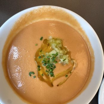 Cafe 43 - Chilled Gazpacho soup - Cafes Near Me - Dallas, Texas