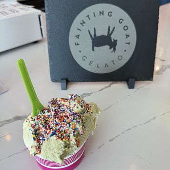 Fainting Goat Gelato - Pistachio and Lemon grisbi - Coffee & Tea Near Me - Seattle, Washington