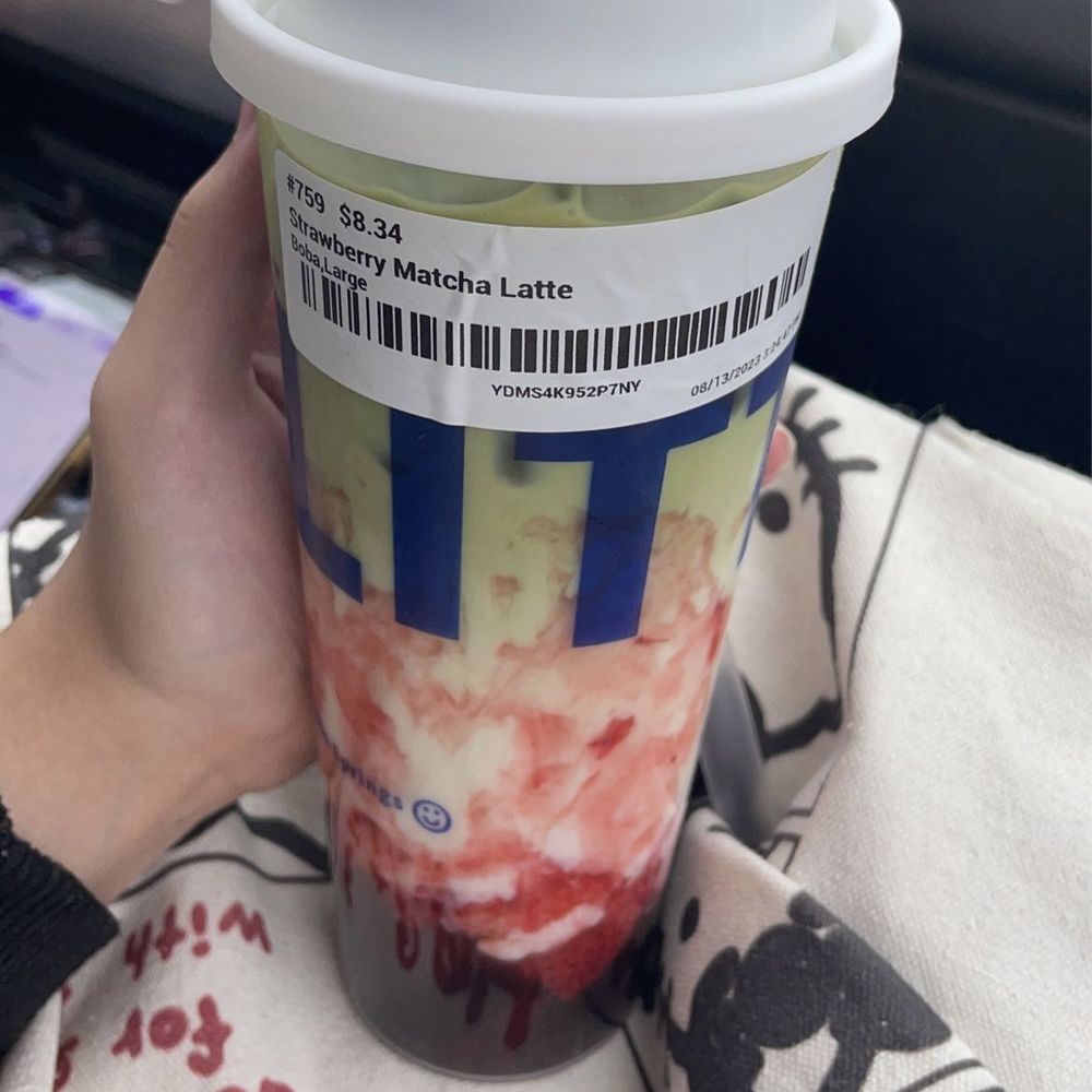 Strawberry Matcha Latte Strawberry Matcha Latte