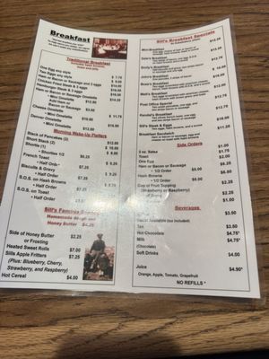 Menu photo 3 Sill's Cafe Layton, UT