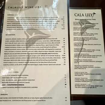 Cala Lily Restaurant And Bar - April 2024 menu for wines and martinis - New American Near Me - Gibsonia, Pennsylvania Cala Lily Restaurant And Bar - April 2024 menu for wines and martinis - New American Near Me - Gibsonia, Pennsylvania