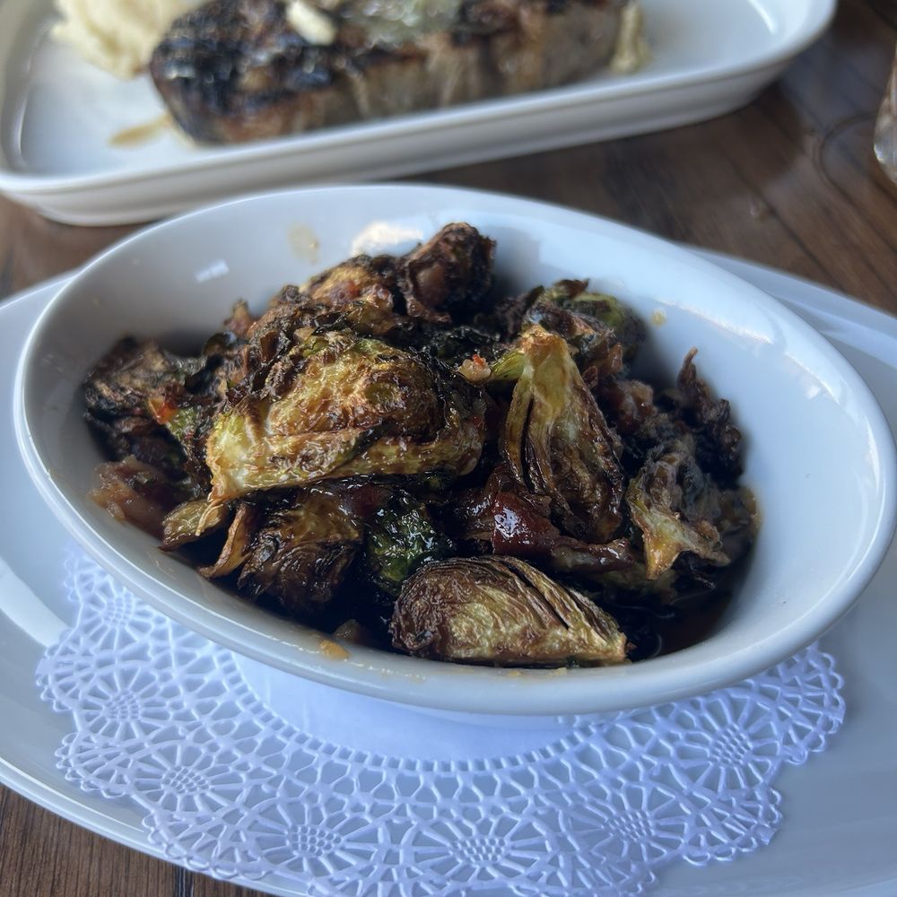 Hearsay Beaumont - Brussels Sprouts.. came out a little more burnt than I would like, but overall good flavor and taste. - American Near Me - Beaumont, Texas Hearsay Beaumont - Brussels Sprouts.. came out a little more burnt than I would like, but overall good flavor and taste. - American Near Me - Beaumont, Texas