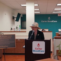 Carter BloodCare - Dr. Margie B. Peschel at our naming ceremony on March 29, 2023. We honored her outstanding commitment to the North TX community.