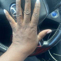 Finished nails from another nail shop after I was refused service at Victoria Nails of South Elgin. Finished nails from another nail shop after I was refused service at Victoria Nails of South Elgin.