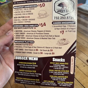 Jersey Roll - Menu - New American Near Me - Seaside Heights, New Jersey Jersey Roll - Menu - New American Near Me - Seaside Heights, New Jersey