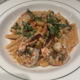 Penne Vodka with shrimp