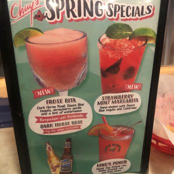 Chuy's - Drinks.! Spring special - Tex-Mex Near Me - Tyler, Texas
