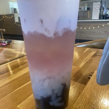 The Boba Nook - Strawberry Cloud w/ boba and coconut jelly - Coffee & Tea Near Me - San Luis Obispo, California The Boba Nook - Strawberry Cloud w/ boba and coconut jelly - Coffee & Tea Near Me - San Luis Obispo, California