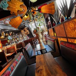 No Mas! Cantina - Inside No Mas! Cantina booths for large groups and private event spaces for dedicated parties.
