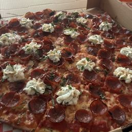 The Joyce (ricotta, hot honey, and pepperoni)