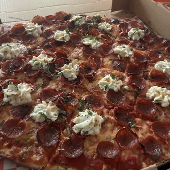 Bertolozi's Pizzeria - The Joyce (ricotta, hot honey, and pepperoni) - Pizza Near Me - Atlanta, Georgia
