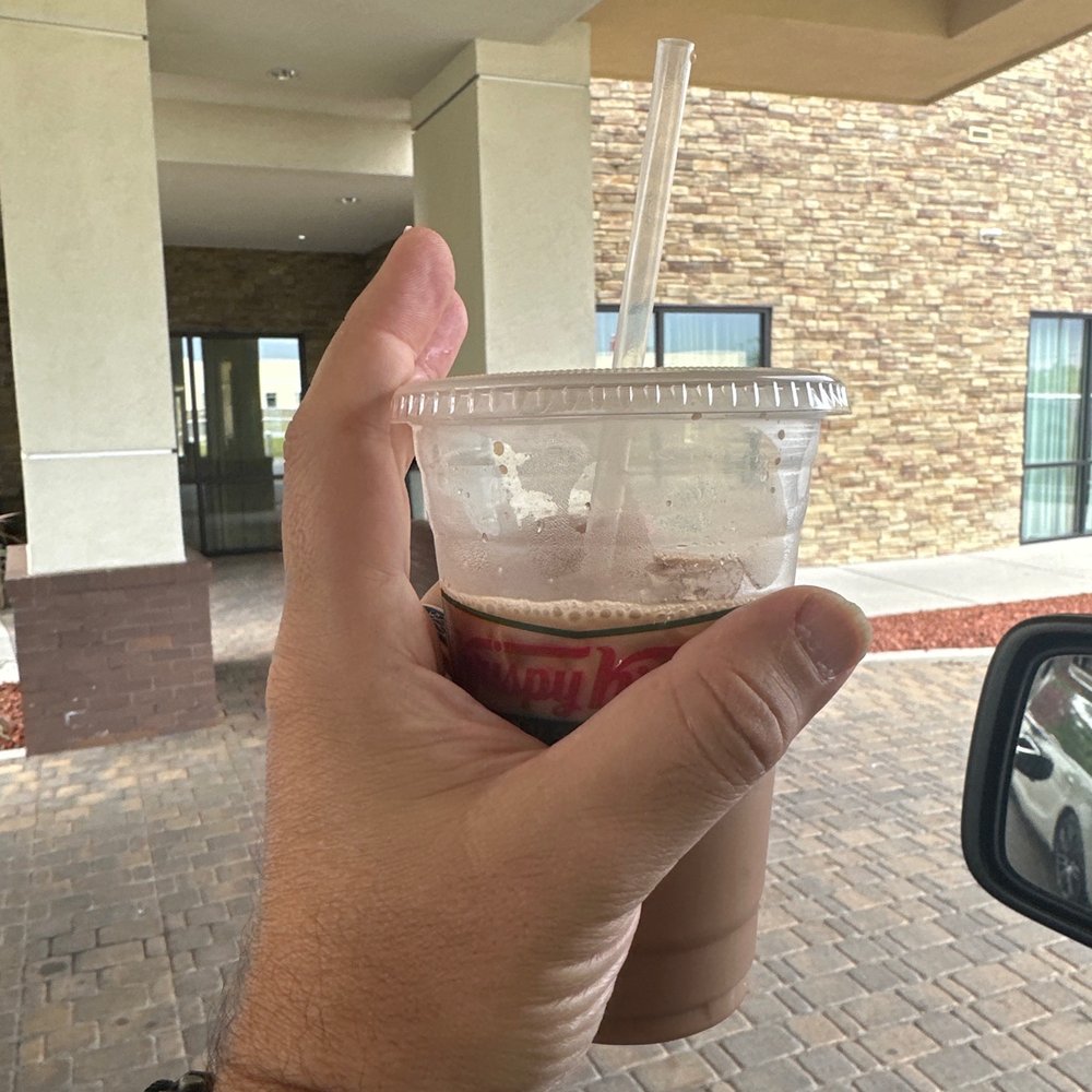 Small Hot Coffee masquerading as a Large Iced Coffee Small Hot Coffee masquerading as a Large Iced Coffee