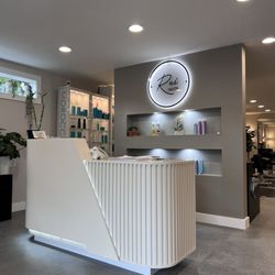 Rei Salon - Reception area. The salon is beautiful inside and Sarah the owner is wonderful.