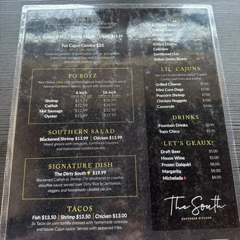 The South - Menu - Southern Near Me - Wylie, Texas The South - Menu - Southern Near Me - Wylie, Texas