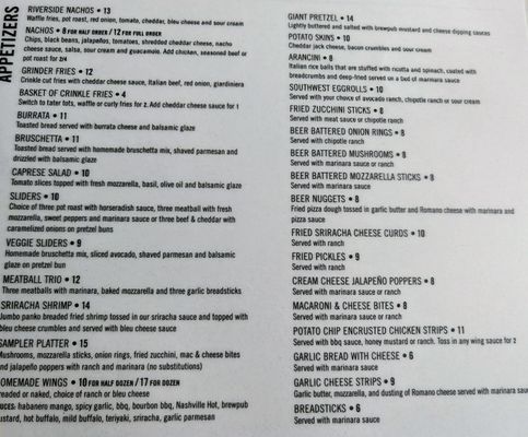 Menu photo 3 Riverside Pizza & Pub South Elgin, IL