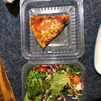 Geraci's Restaurant - a slice of pizza and a salad - Pizza Near Me - University Heights, Ohio