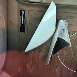 Watershed Car Wash - Broken trim piece