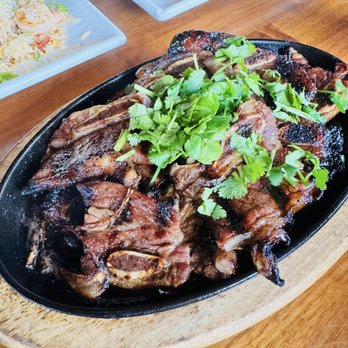 OB Noodle House - Korean Beef Short Rib. Super tender and juicy. Cooked medium rare. The teriyaki glaze sauce is money! - Asian Fusion Near Me - San Diego, California