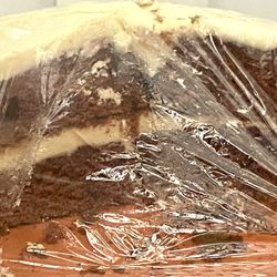 Apple Dumplin - Red velvet cake in the display case
