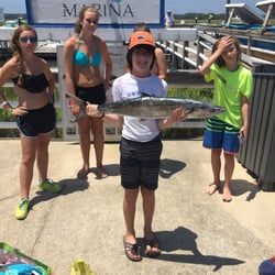 Full Tilt Sportfishing - We came home with a cooler full of Black Sea Bass and this awesome King! Also hooked up with a bunch of Amber Jack too!