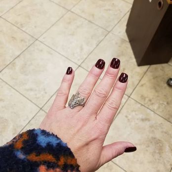 iNail Bar - Sparkly cranberry color - Nail Salons Near Me - Broomall, Pennsylvania iNail Bar - Sparkly cranberry color - Nail Salons Near Me - Broomall, Pennsylvania