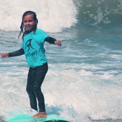 Aqua Surf School - Manhattan Beach - El Porto has some of the best waves in the South Bay, great for kids in the Summer.