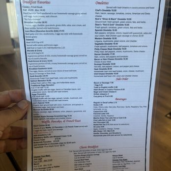 The Giant Chef - Menu 2...backside - Breakfast & Brunch Near Me - Pleasant Hill, California