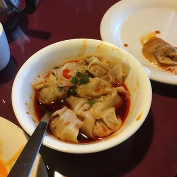 Han Dynasty - Wonton in Chili Oil - one of the best dishes here !! - Chinese Near Me - Exton, Pennsylvania