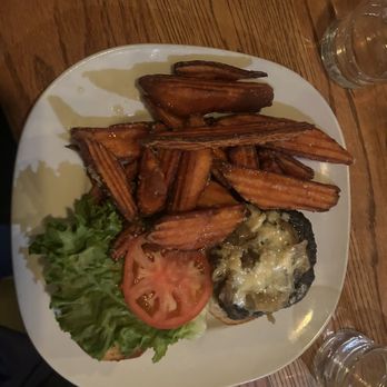 The Gate House - The Hoffman with sweet potatoes fries - Burgers Near Me - Rochester, New York The Gate House - The Hoffman with sweet potatoes fries - Burgers Near Me - Rochester, New York