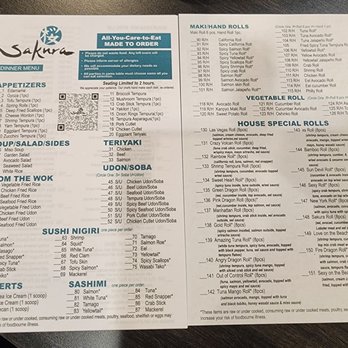 Sakura Sushi - Menu - Japanese Near Me - Mesa, Arizona Sakura Sushi - Menu - Japanese Near Me - Mesa, Arizona