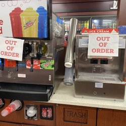 Casey's - Icee machine and ice cream machine have been 'out of order' for MONTHS!