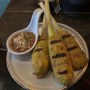 MaKiin - Lemongrass Chicken Skewers - Thai Near Me - Houston, Texas MaKiin - Lemongrass Chicken Skewers - Thai Near Me - Houston, Texas