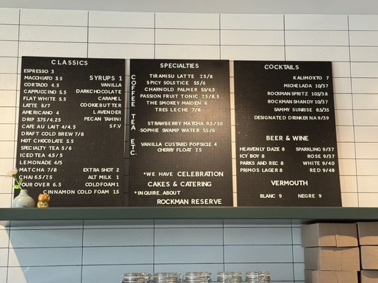 Menu photo 1 Rockman Coffee and Bakeshop Austin, TX Menu photo 1 Rockman Coffee and Bakeshop Austin, TX