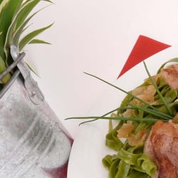 La Comédie - Nouilles vertes au magret de canard