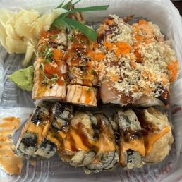 Top left is Phoenix Rising, top right is Edo Rainbow, bottom is Double Crunch