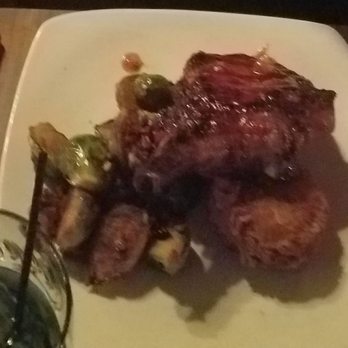 Manhattan's Pub N' Cheer - Pork chop, Brussels, mash pot croquette special - American Near Me - Toledo, Ohio Manhattan's Pub N' Cheer - Pork chop, Brussels, mash pot croquette special - American Near Me - Toledo, Ohio