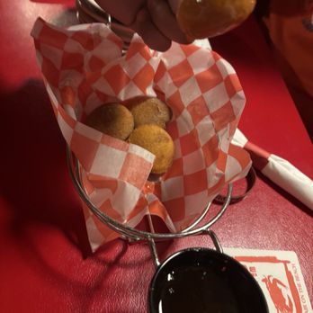 Crabs on the Beach - Complimentary fried honey buns - Seafood Near Me - Gulf Breeze, Florida