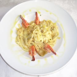 Trattoria Camozzi - TAGLIATELLE CON CARCIOFI E GAMBERI