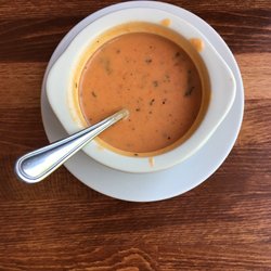 Rosebush - Soup special: Red Pepper and Tomato bisque, with basil and Parmesan