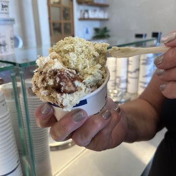 An's Hatmakers - Fedora: Coffee, Cognac, and Spongecake & Visor: Roasted Pistachio - Gelato Near Me - Del Mar, California An's Hatmakers - Fedora: Coffee, Cognac, and Spongecake & Visor: Roasted Pistachio - Gelato Near Me - Del Mar, California