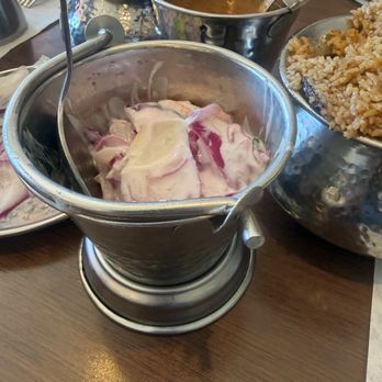 Dindigul Thalappakatti Restaurant - Onion raita - Indian Near Me - Milpitas, California Dindigul Thalappakatti Restaurant - Onion raita - Indian Near Me - Milpitas, California