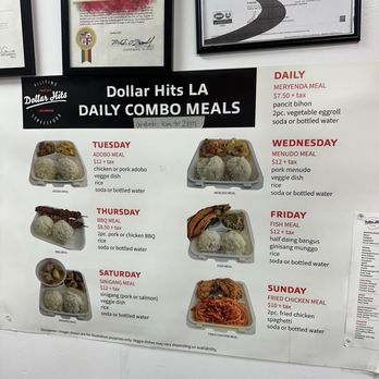 Dollar Hits - Menu - Filipino Near Me - Los Angeles, California