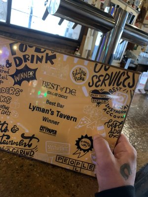 Menu photo 7 Lyman's Tavern Washington, DC, DC
